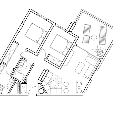 Blue Gold Escape In Ocean Garden